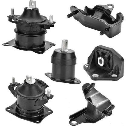 Solidspare 6PCS For 2003-2007 Honda Accord 2.4L Auto Engine Motor & Transmission Mount Set