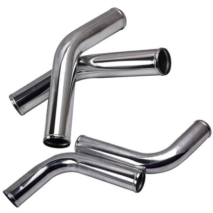 Solidspare 8PCS 2.5" Universal Aluminum Turbo Intercooler Elbow Pipe Kits Silver New