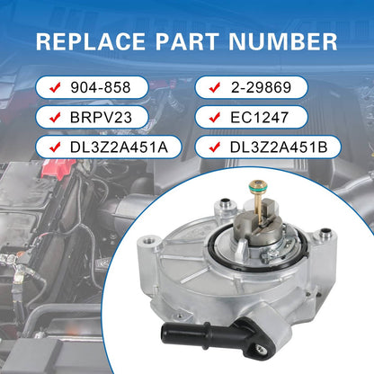 Solidspare 904-858 Brake Vacuum Pump For Ford Expedition F150 V6 3.5L 2015-2017 3.5L Engine
