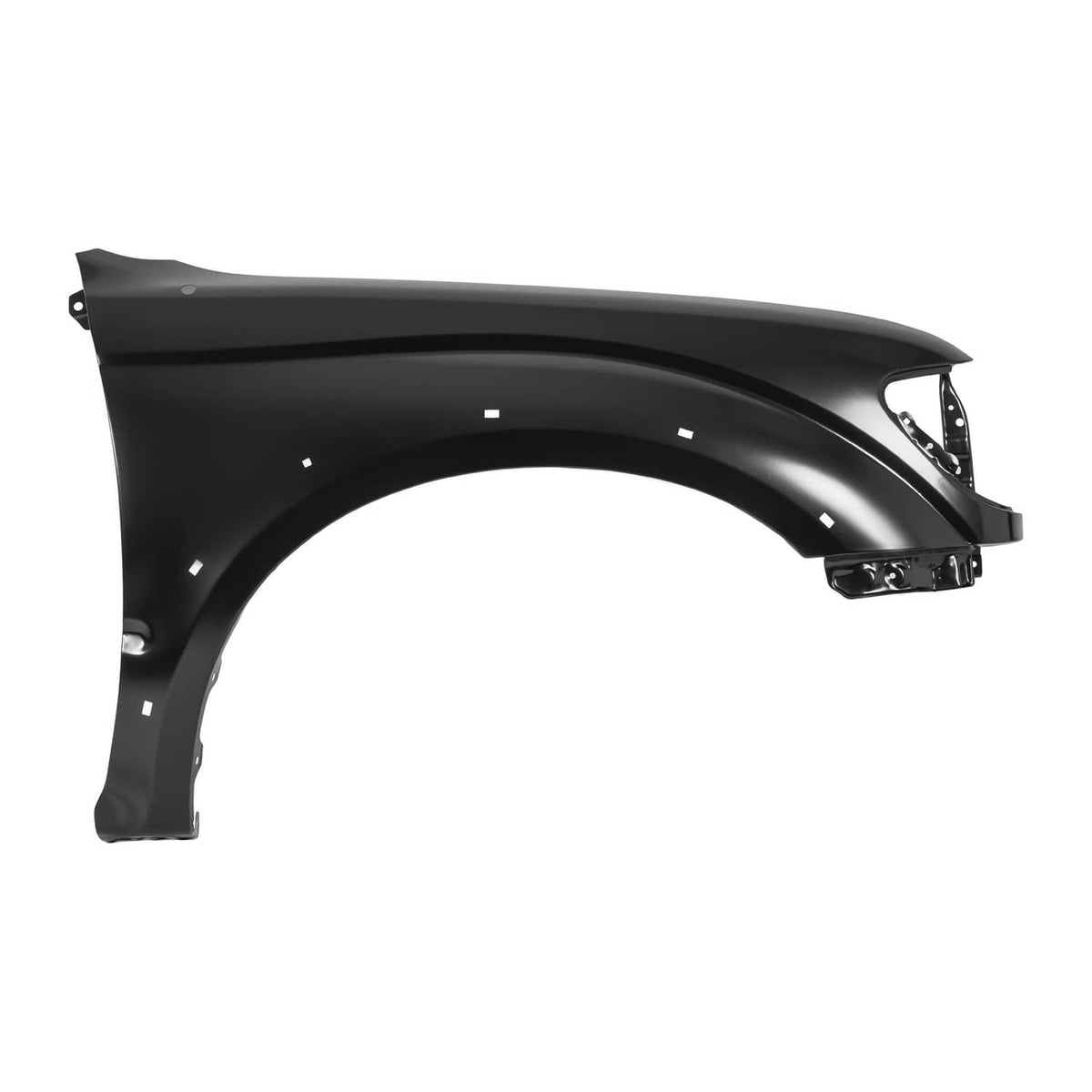 Solid Spare Front Fender For 2001-2004 Toyota Tacoma Passenger Side Black Steel TO1241188
