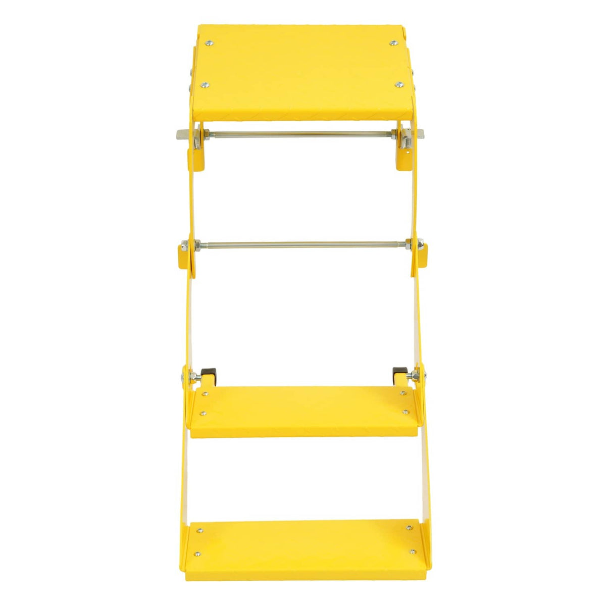 Solid Spare 2-Step 400 lb Truck Trailer Tire Step Non-Slip Platform Folding Heavy Duty