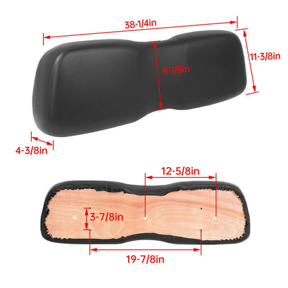 Solidspare Black Front Seat Lean Back Backrest Cushion For Club Car DS 2000.5-up Golf Cart