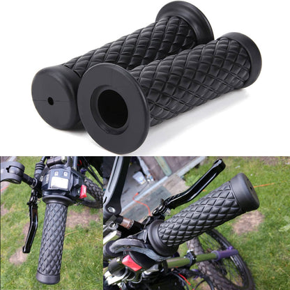 Solidspare For YAMAHA HONDA KAWASAKI Motorcycle 7/8" Hand Grips Handle Bar Rubber Universal