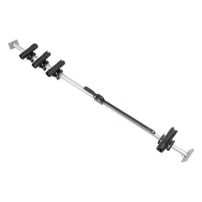 Solid Spare Truck Bed Rod Rack Fishing 4 Rod Holder Aluminum Adjustable Pickup Silvery Black
