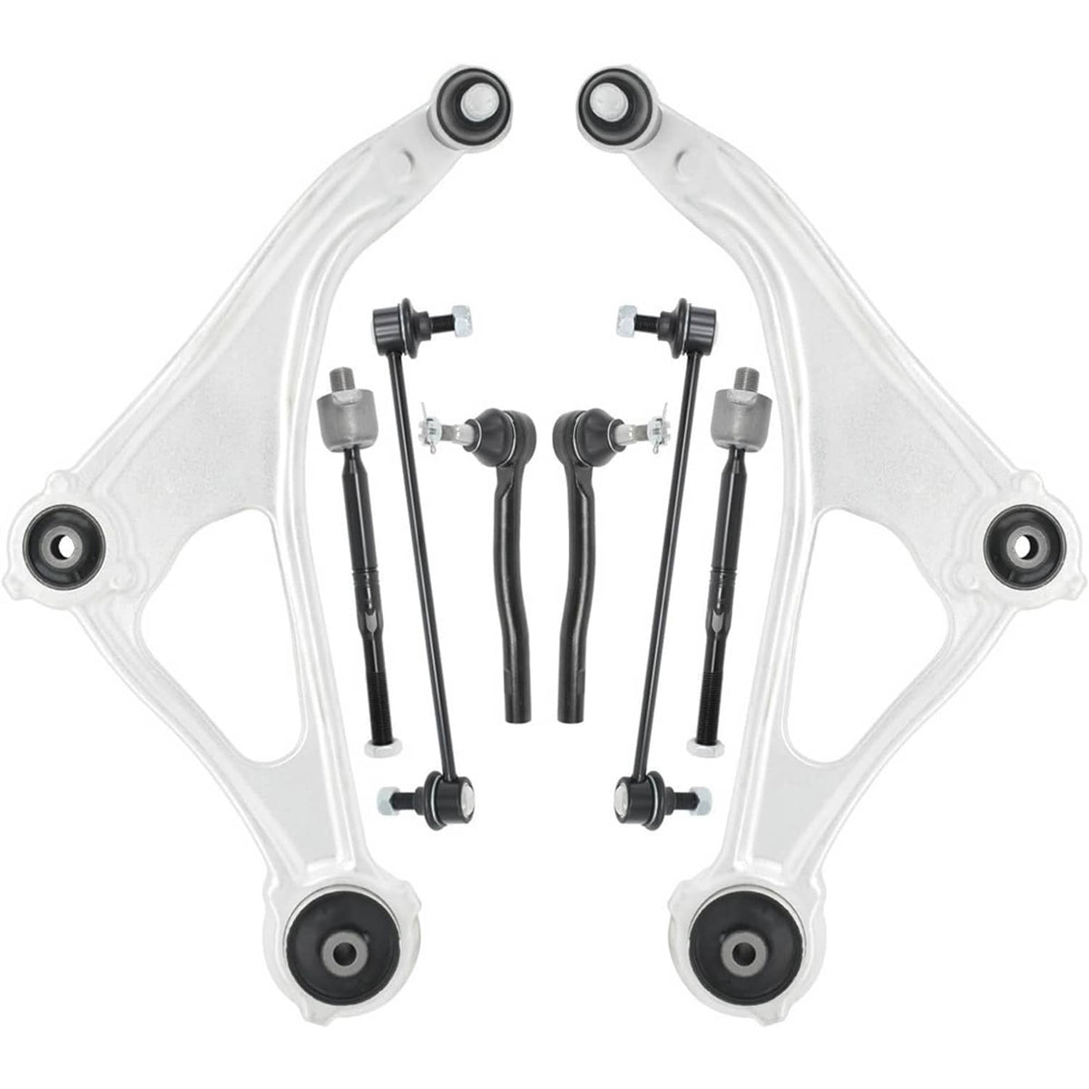 Solidspare 8Pcs Front Lower Control Arms Sway Bars Tie Rods Kit for Nissan Maxima 2016-2023