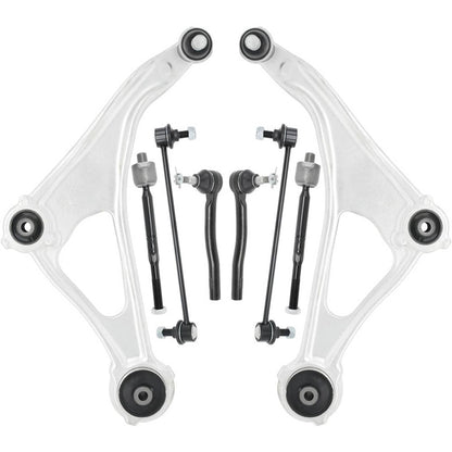 Solidspare 8Pcs Front Lower Control Arms Sway Bars Tie Rods Kit for Nissan Maxima 2016-2023