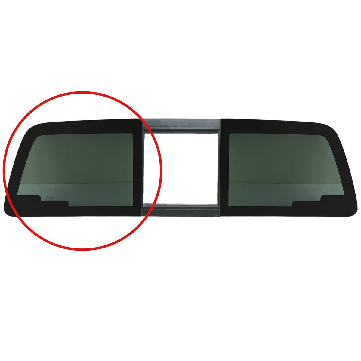 Solid Spare Fits Ford F-250 F-350 2011-2016 Back Panel Sliding Tempered Glass Left Side