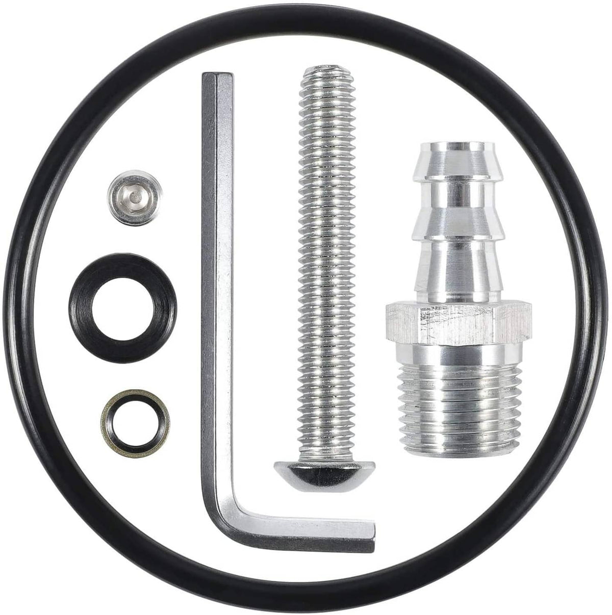 Solid Spare Fuel Tank Sump Kit for Cummins Powerstroke Duramax FASS Airdog Pump Diesel & Gas