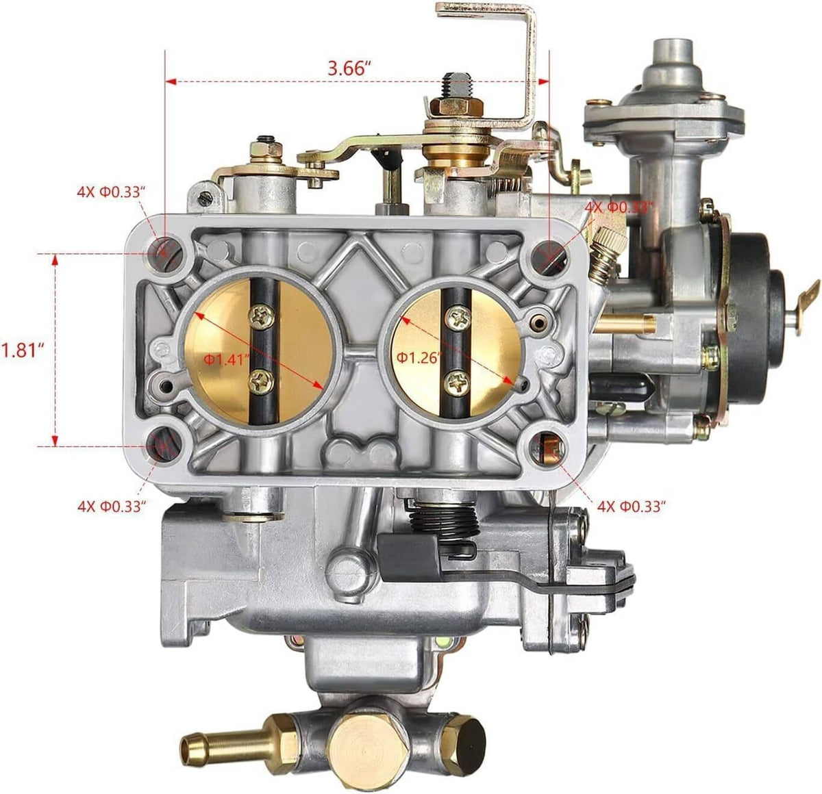 Solidspare New 32/36 DGEV DGV 2 Barrel Carburetor For Nissan Toyota Pickup Mazda B2000
