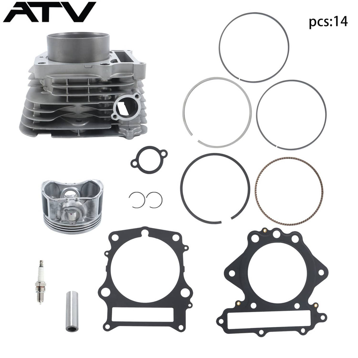 Solidspare For Yamaha Grizzly 600 YFM600FWA 4x4 Cylinder Piston Gasket Kit 1998 3TB-11310-0