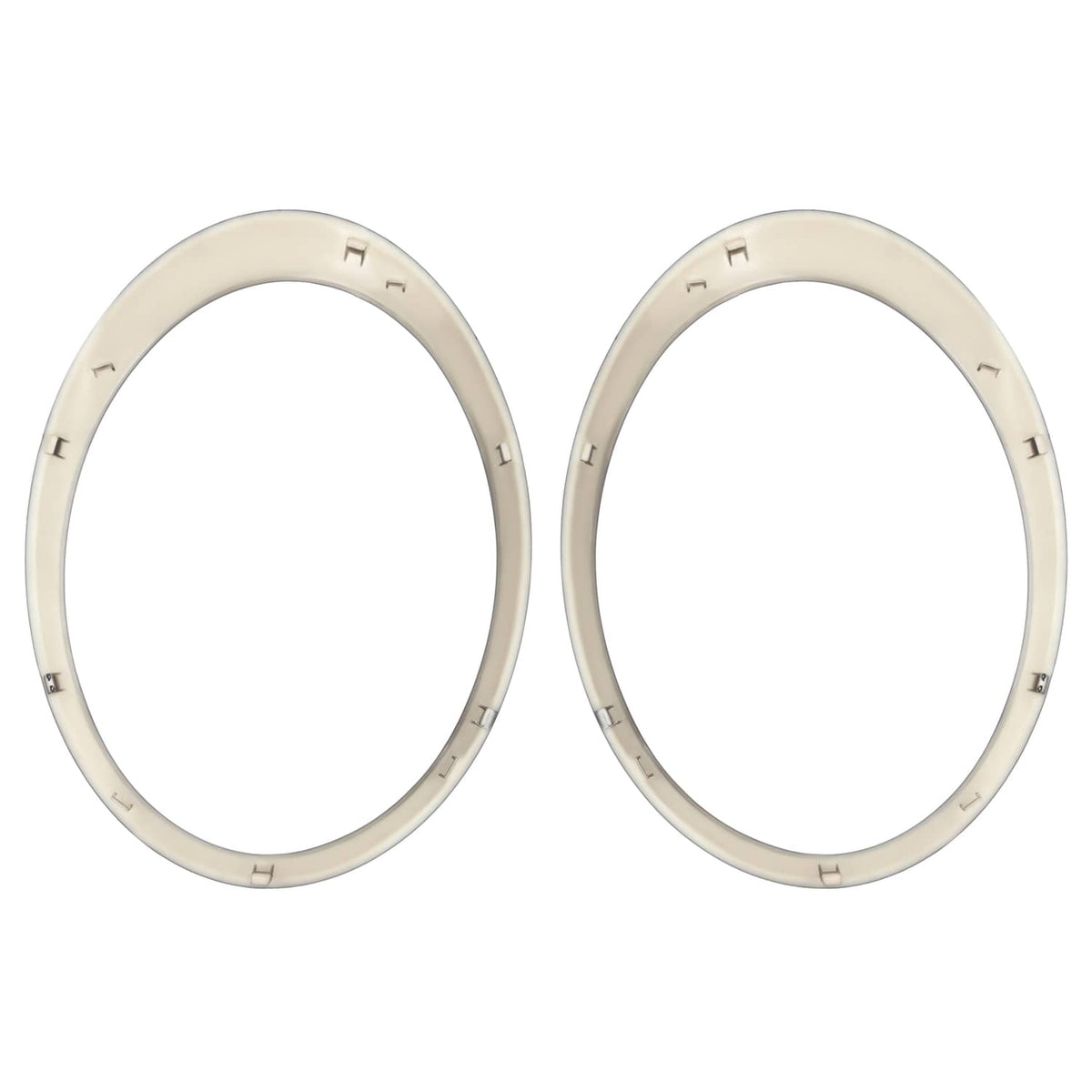 Solid Spare Black Headlight Trims Ring Bezels Cover Pair For Mini Cooper R55 R56 2007-2015