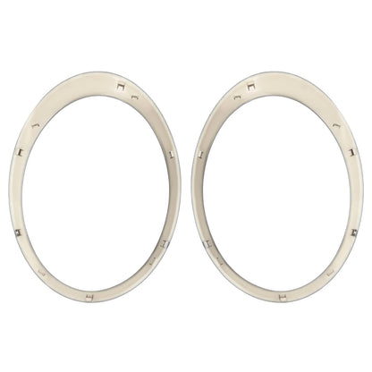 Solid Spare Black Headlight Trims Ring Bezels Cover Pair For Mini Cooper R55 R56 2007-2015