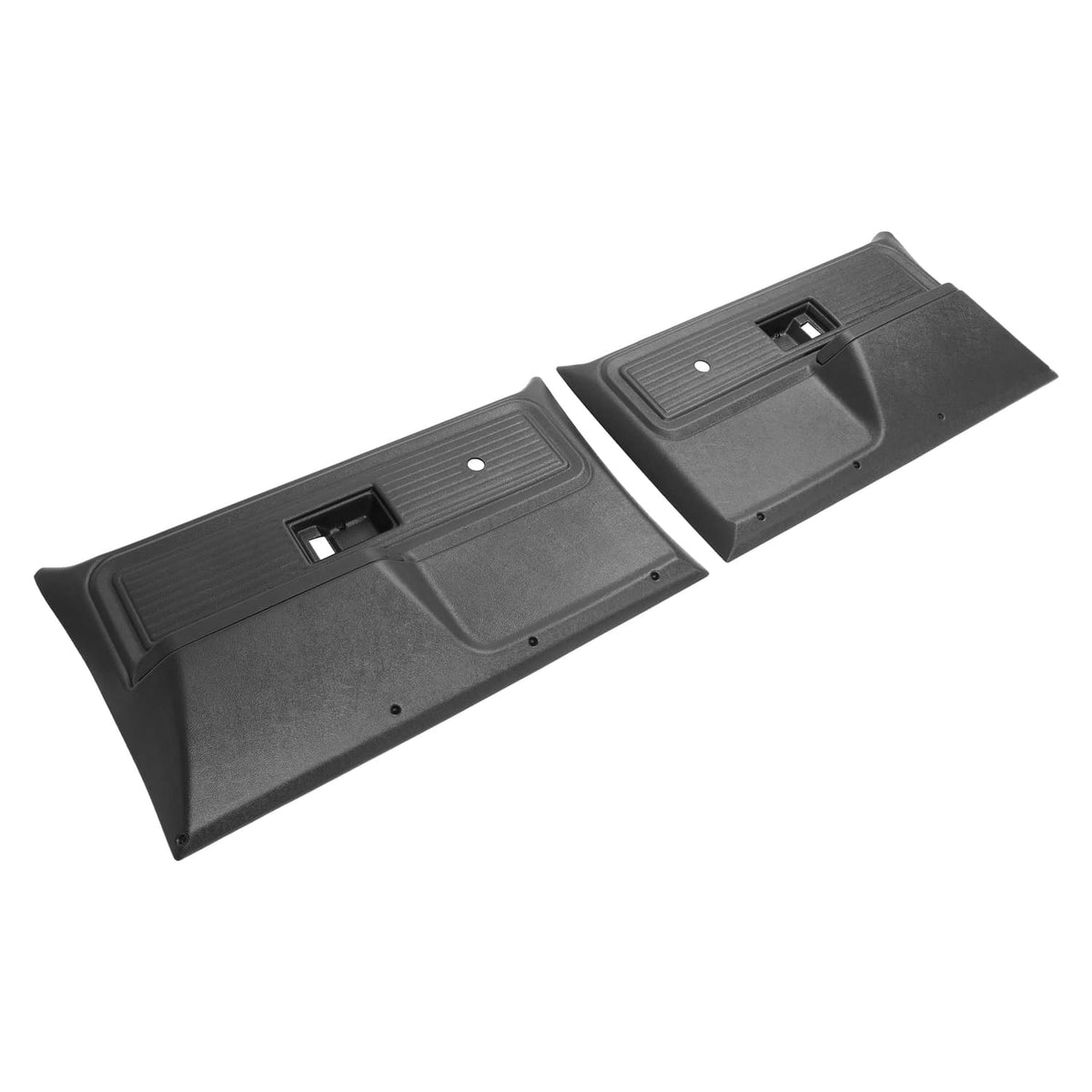 Solid Spare For Chevrolet/ GMC Truck 1977-1980 Inner Door Panels Black Plastic Left+Right