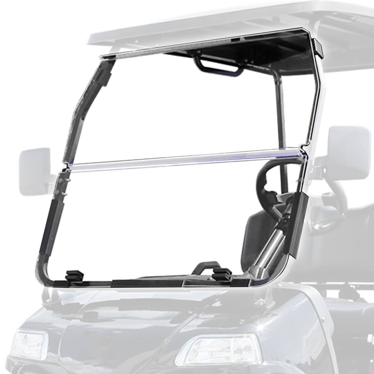 Solidspare For 16+ Evolution Classic Forester Golf Cart Windscreen Clear Vented Windshield
