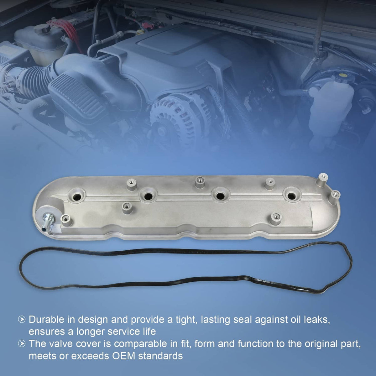 Solidspare Left Driver Side Valve Cover 12570427 For Cadillac 1999-2008 Chevy GMC Pontiac