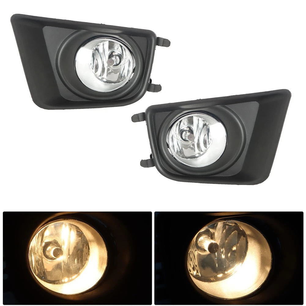 Clear Fog Lights Bumper Driving Lamp+Switch+Bulbs For 2012-2015 Toyota Tacoma