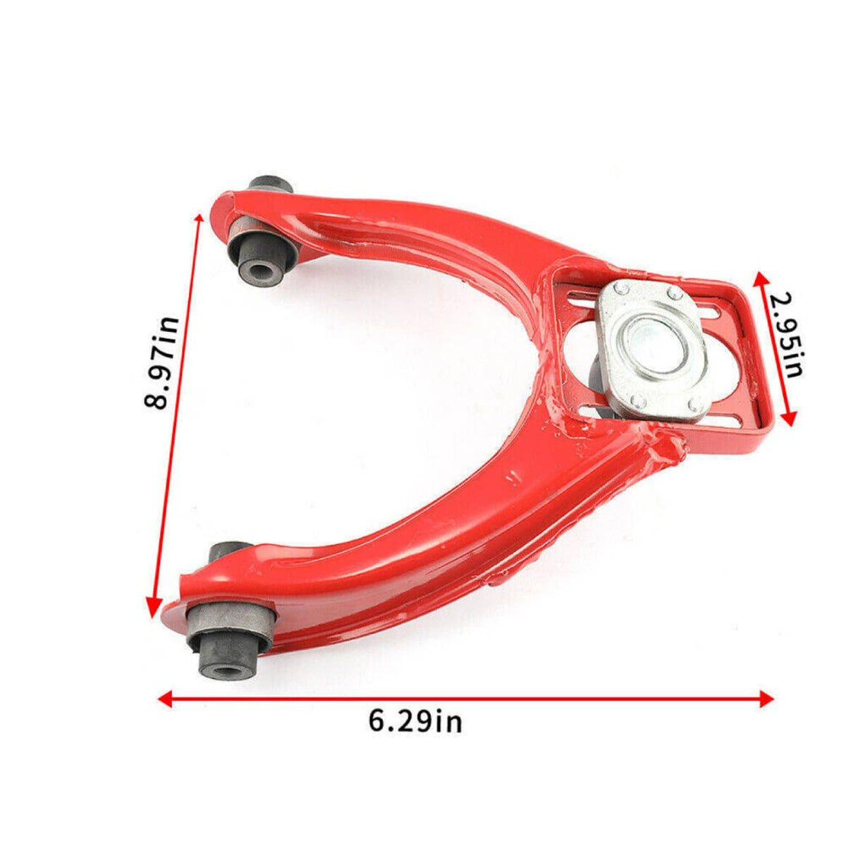 Solidspare For 1996-00 Honda Civic EJ EK Front JDM Adjustable A-Arms Control Camber Kit Red