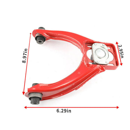 Solidspare For 1996-00 Honda Civic EJ EK Front JDM Adjustable A-Arms Control Camber Kit Red