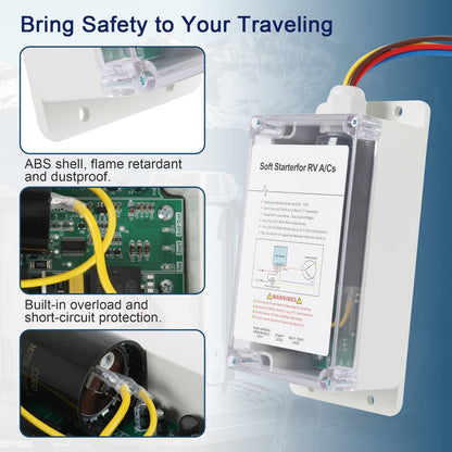 Solidspare A/C Soft Starter Smart Control Kit Enables Easy Start an A/C & Appliances on RV