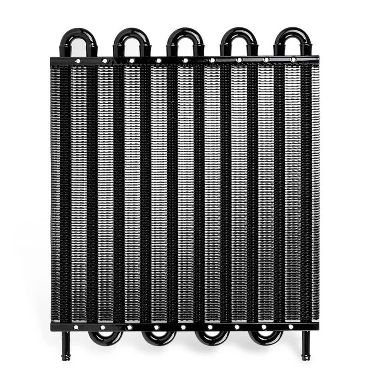 Solidspare 10 Rows Aluminum Universal Remote Transmission Oil Cooler Radiator Converter Kit
