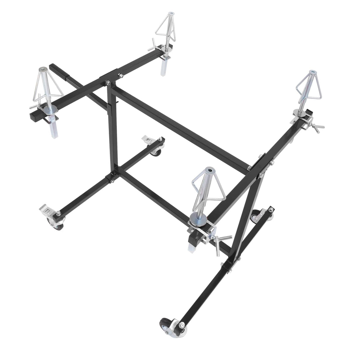 Solid Spare Foldable Wheel Paint Stand Panel Painting Stand For Auto Body Parts and Rims