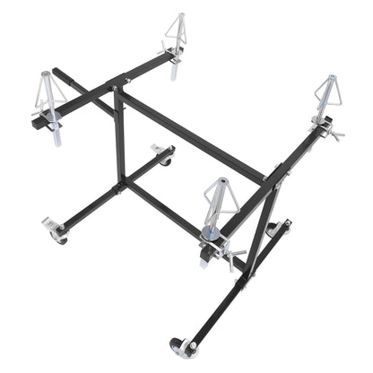 Solid Spare Foldable Wheel Paint Stand Panel Painting Stand For Auto Body Parts and Rims