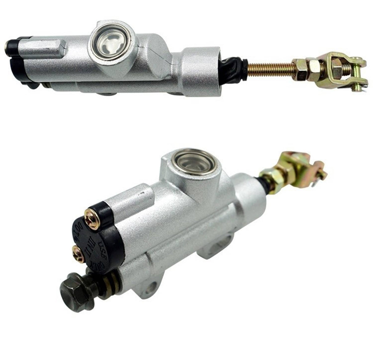 Solidspare Rear Brake Master Cylinder For Yamaha XT250 YZ125 YZ250  5UN-2583V-00-00,Silver