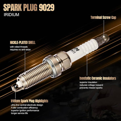 Solidspare 4 UF549 For Nissan Altima Sentra rogue versa Spark Plugs and Ignition Coil packs