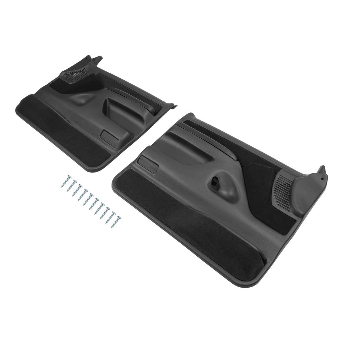 Solid Spare Inner Door Panels For Ford F150 F250 F350 92-97 /Bronco 92-96 Pair Black