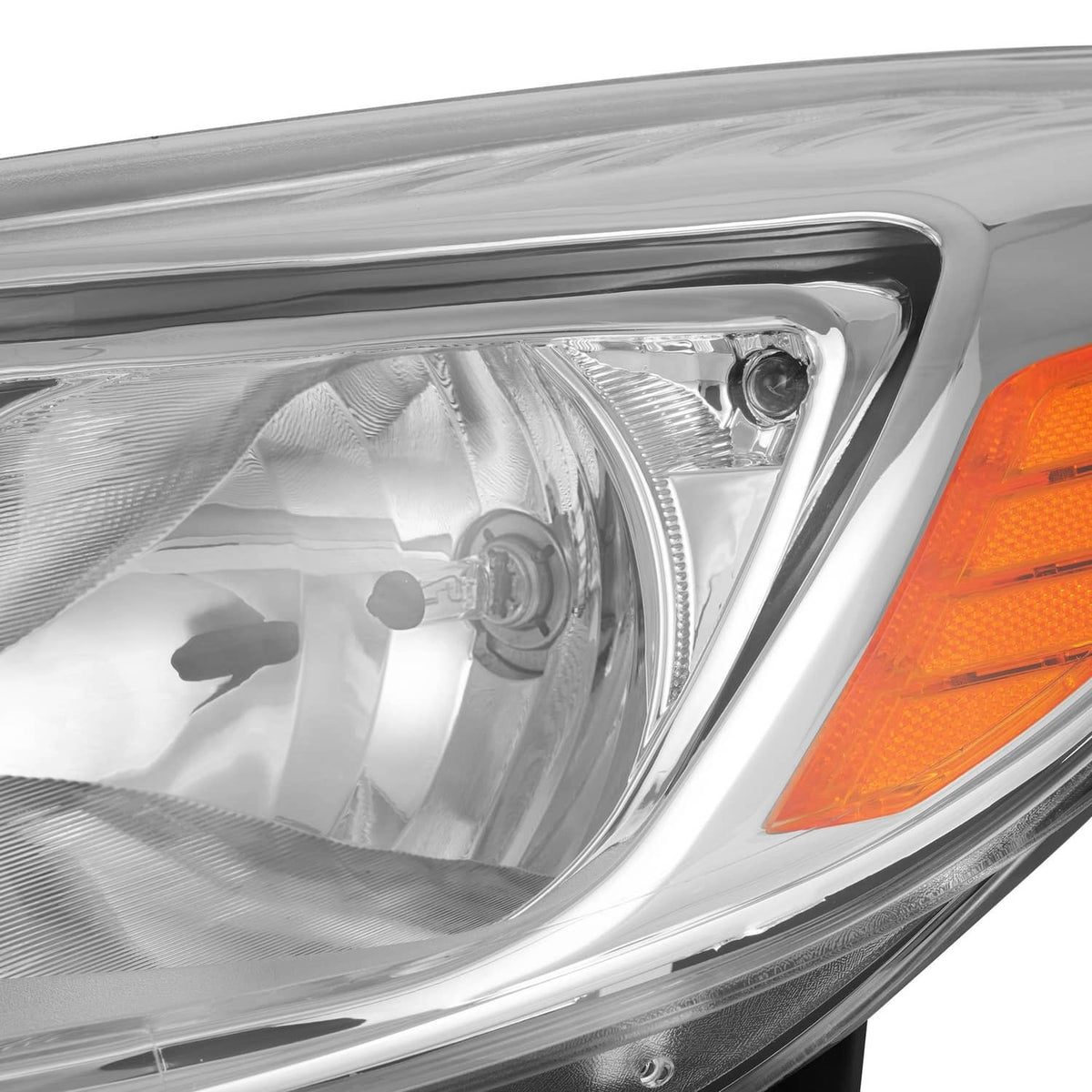 Solid Spare Clear Lens Halogen Left Driver Side Headlight For Ford Focus 2012-2014 W/Bulb