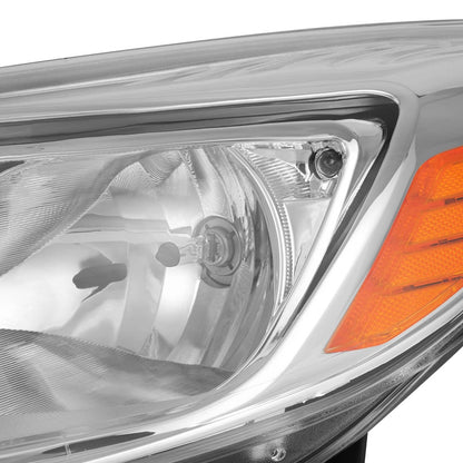 Solid Spare Clear Lens Halogen Left Driver Side Headlight For Ford Focus 2012-2014 W/Bulb