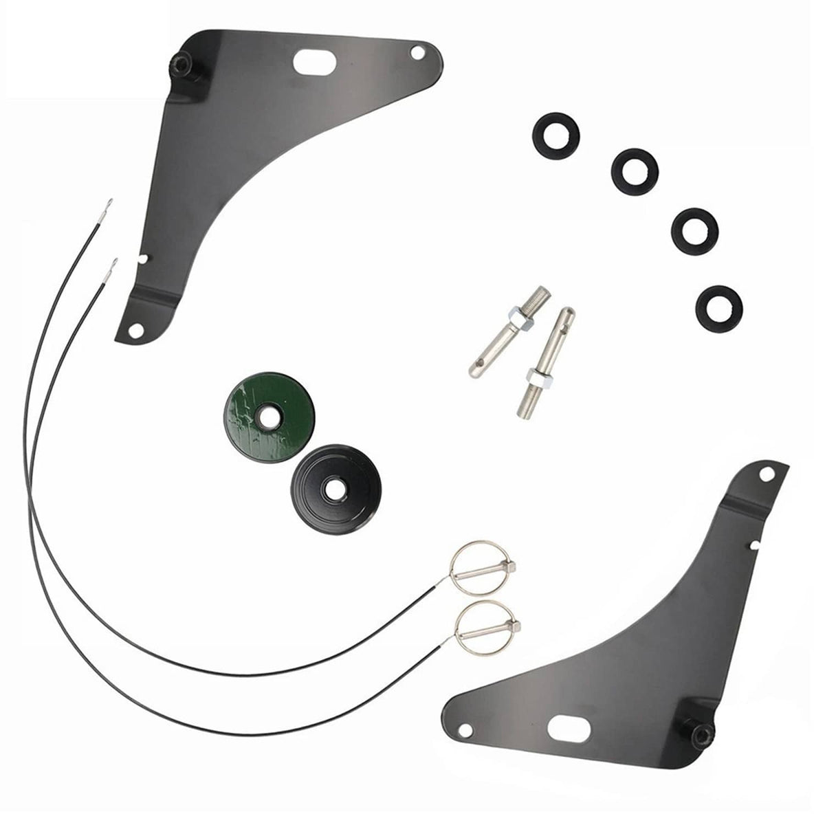 Solidspare Black Hood Pin Pins 82214260AC For 2008-2023 Dodge Challenger Kit Stainless