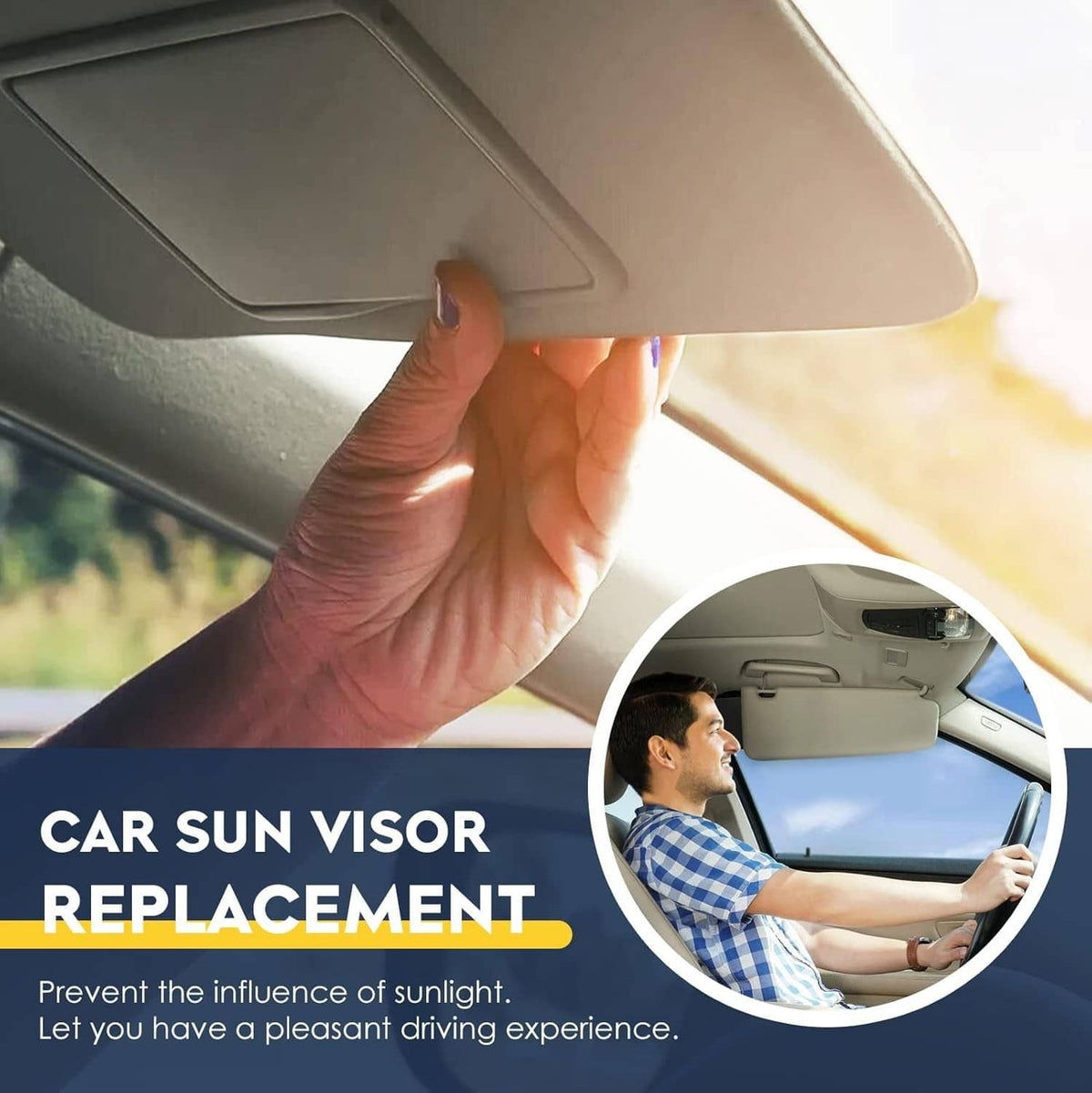 Solidspare Left Driver Side Sun Visor w/ Light & Mirror For 2008-2017 Honda Accord Beige