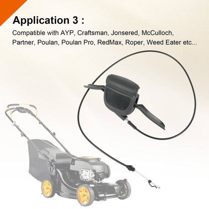 Solidspare Self-Propelled Mower Control Handle For Craftsman Husqvarna HU775H HU700 HU800