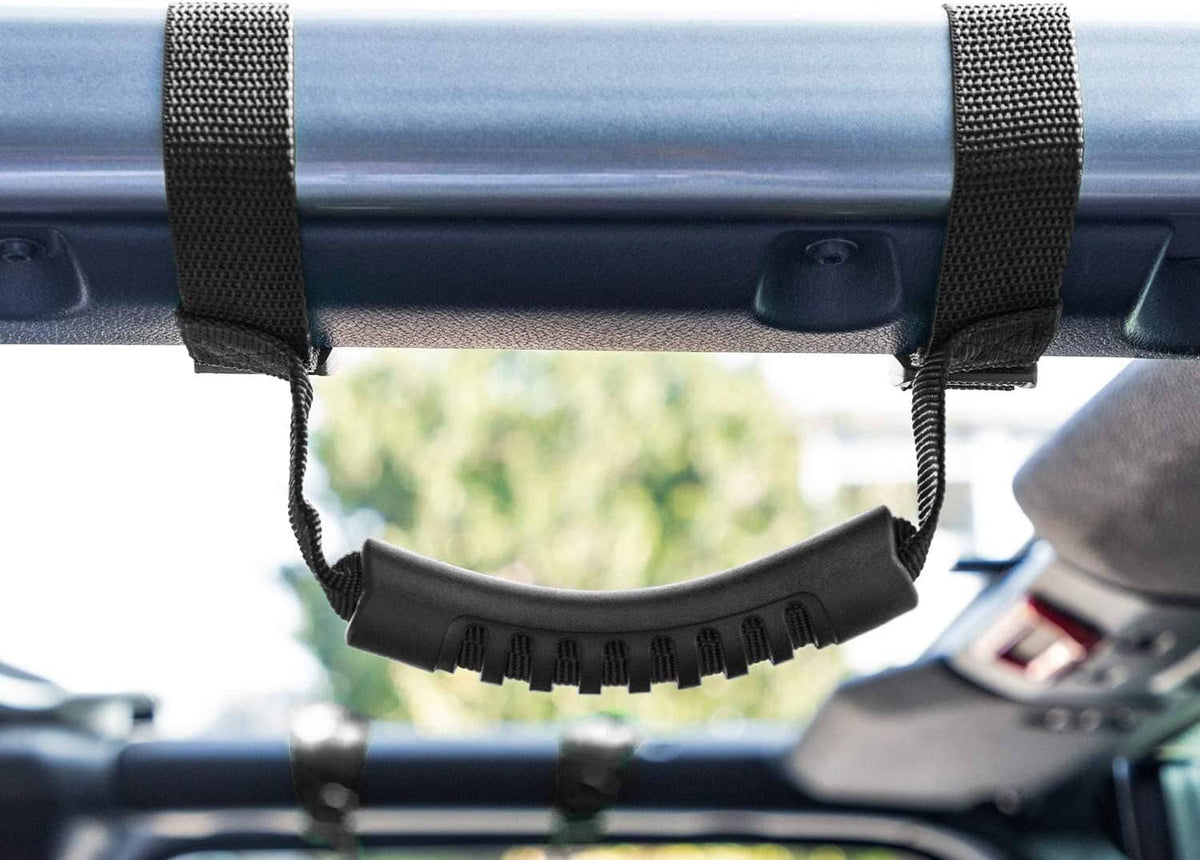 Solid Spare Roll Bar Grab Handles Grip Handles for Jeep Wrangler TJ JK JKU JL JLU 1955-2021
