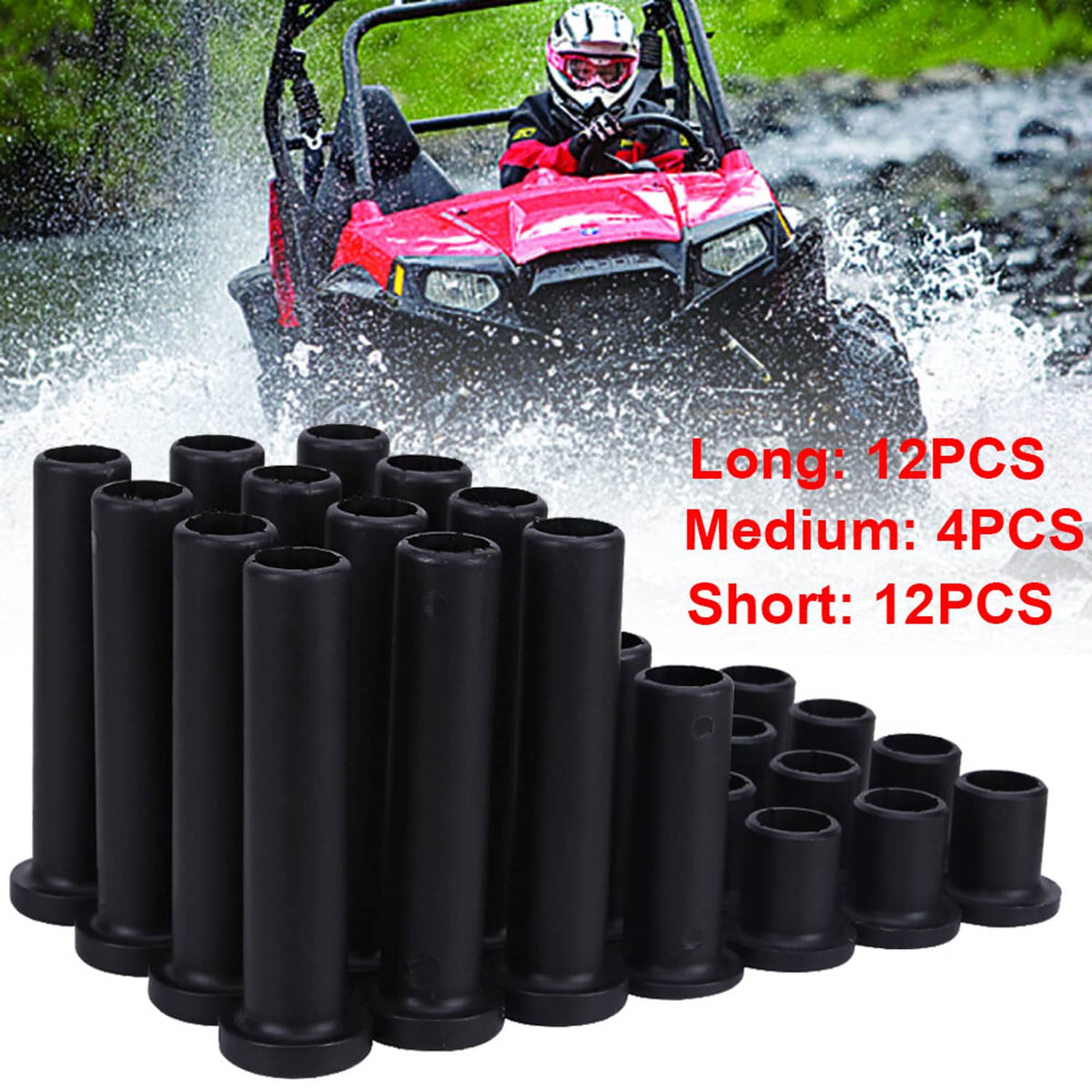 Solidspare 28x Front & Rear A-Arm Bushing Kit for Polaris Sportsman 335 400 500 570 800 ETX