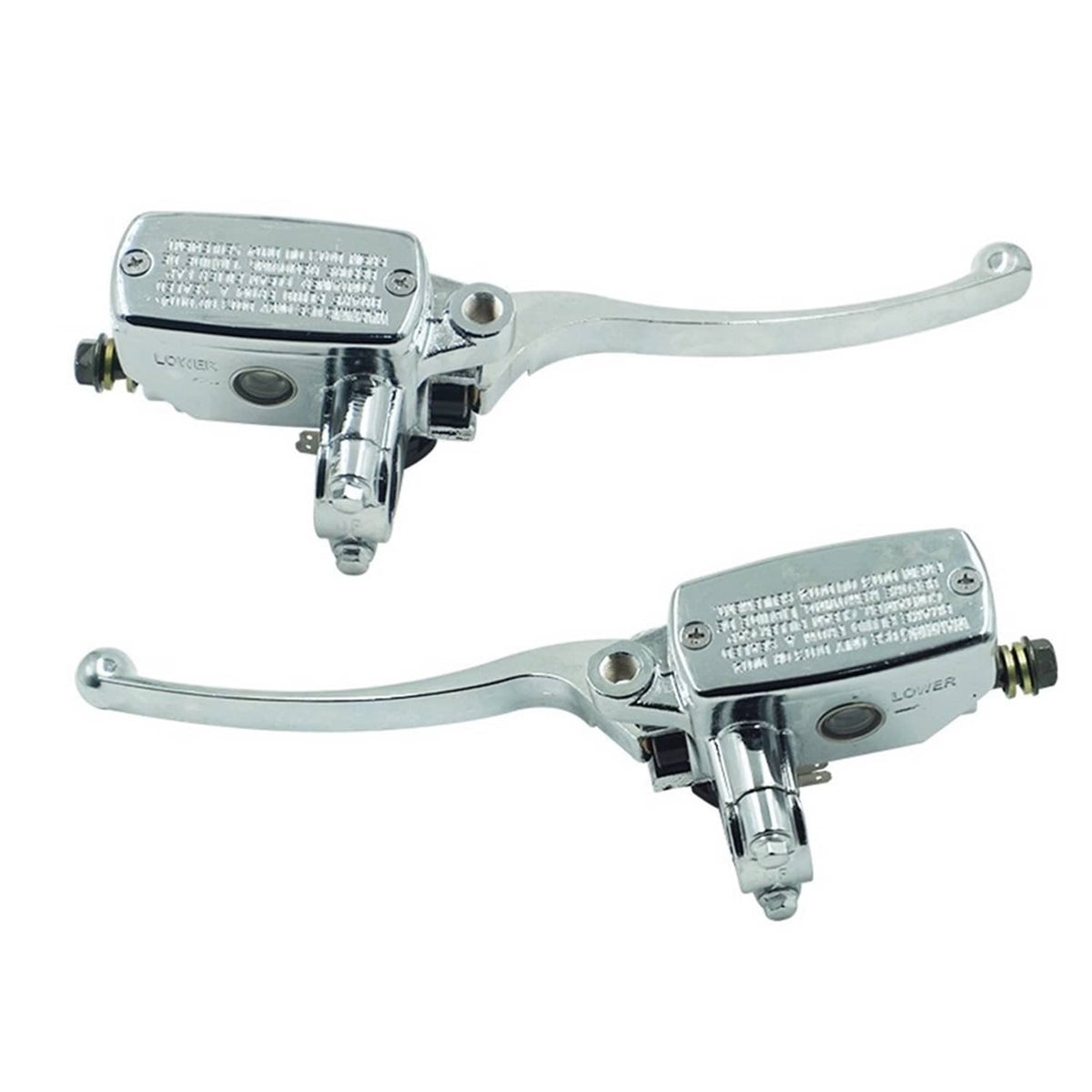Solidspare 7/8" Left Motorcycle Handlebar Hydraulic Brake Master Cylinder Lever Chrome