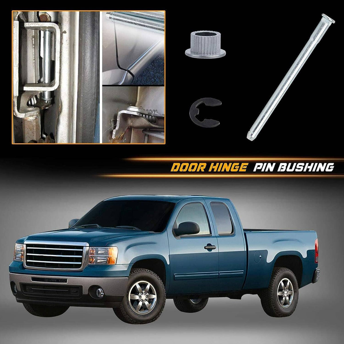 Solidspare Door Hinge Pin Bushing Repair Kit For Chevy GMC 1500 2500 3500 15685040 15562609