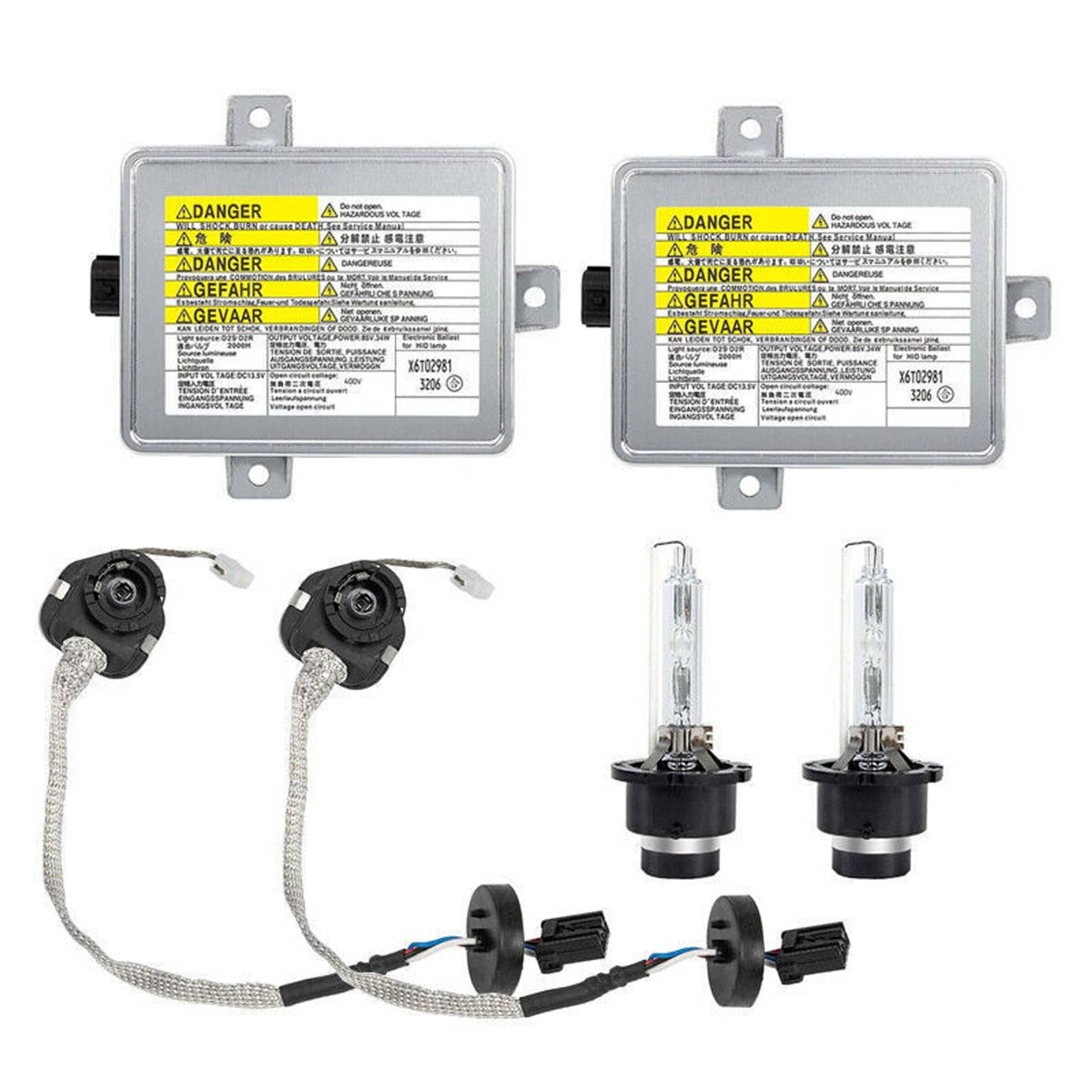 Solidspare 2 Set HID Xenon Headlight Ballast + Igniter + Bulb For 2004-2005 Acura TSX 2.4L