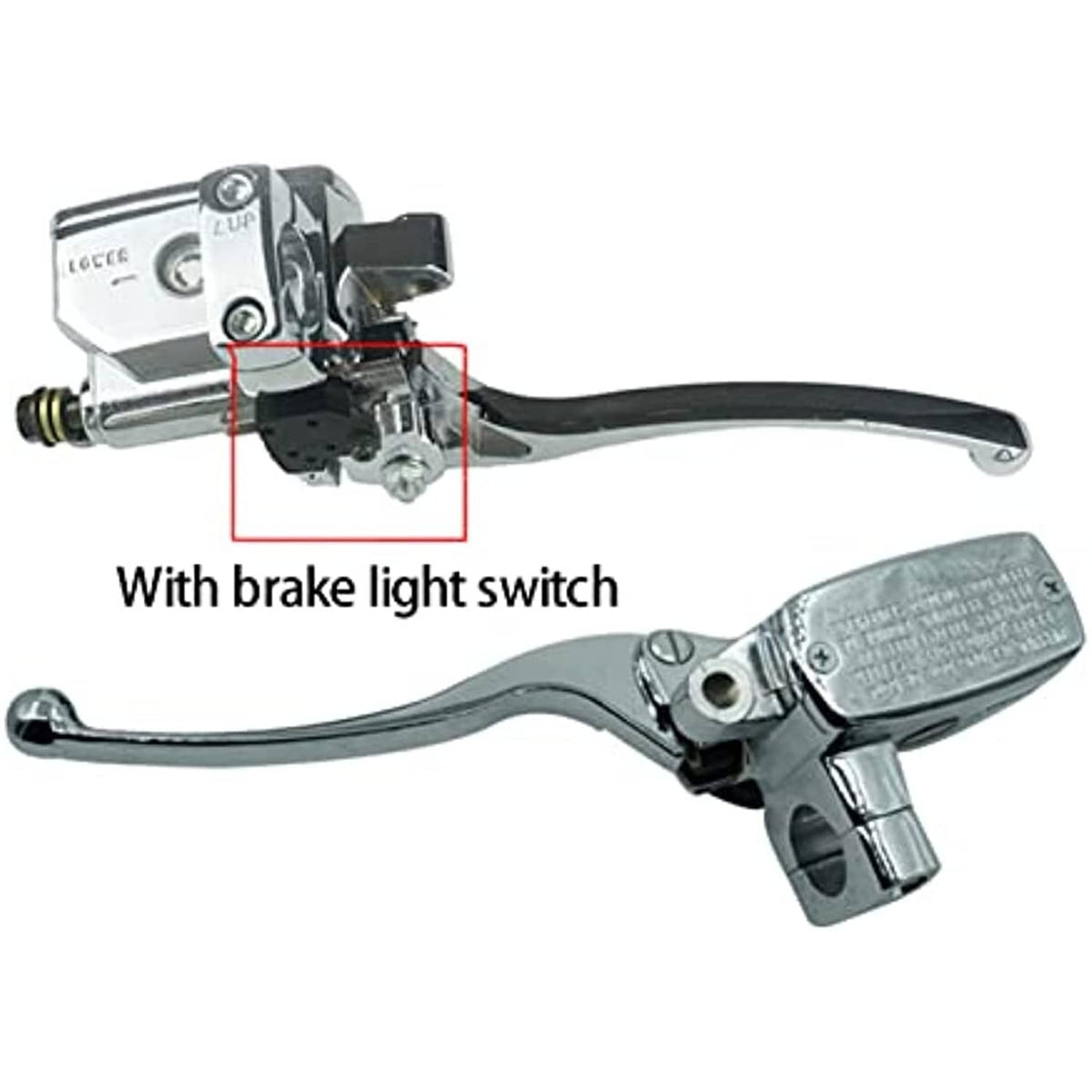 Solidspare 1" Left Hydraulic Brake Master Cylinder Clutch Lever for Suzuki Intruder Chrome