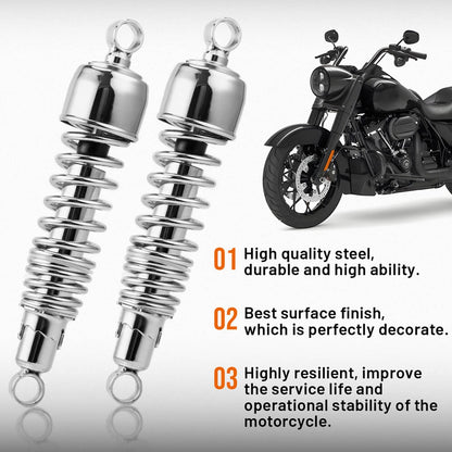 Solidspare 13" Chrome Rear Shock Abosorber for Harley Sportster XL 883 1200 48 72 1988-2023