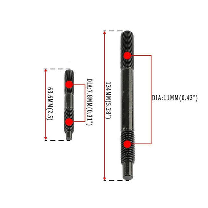 Solidspare Black Head Studs Bolts Kit For 2004-2020 Chevy GM 4.8L 5.3L 5.7L 6.0L 6.2L 7.0L