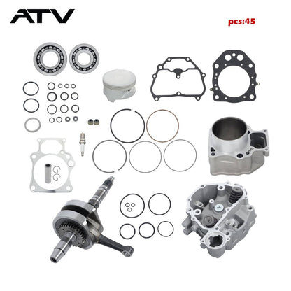Solidspare 12200-HP7-A01 13000-HR3-A4 Rebuild Kit crankshaft cylinder head For Honda TRX420