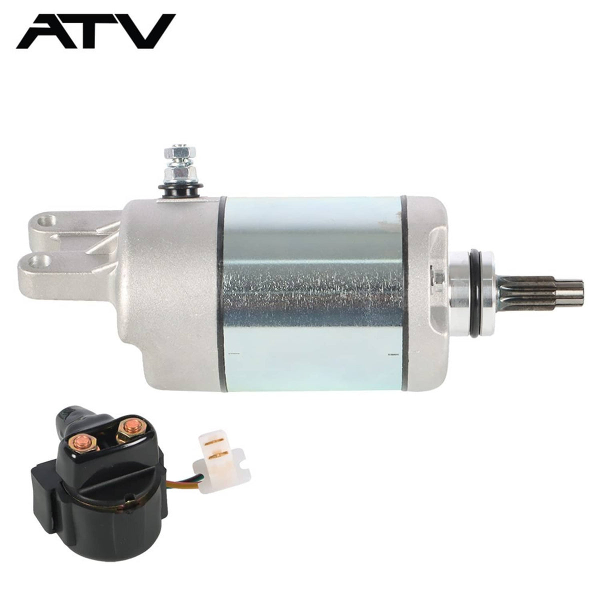Solidspare For Honda FOURTRAX 300 TRX300 FW 2X4 4X4 1988-2000 Starter W/ Relay Solenoid