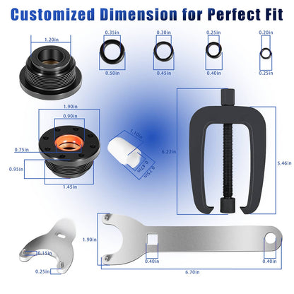 Solidspare For HS5157 Seastar HC5345 Front Mount Hydraulic Steering Cylinder Seals Kit