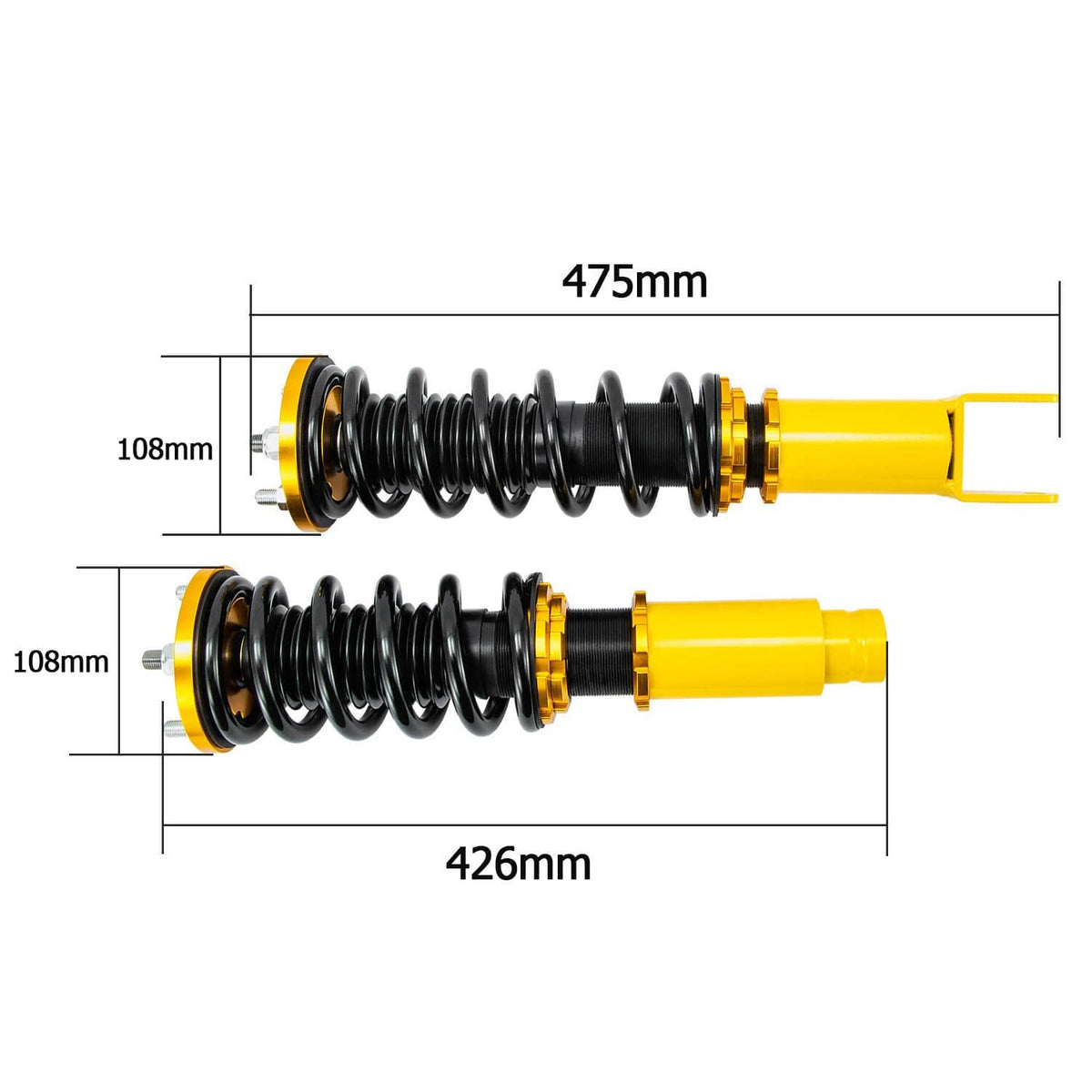 Solidspare 24 Level Damper Coilover fit 96-00 Honda Civic EJ EK EM Integra 94-01 Suspension