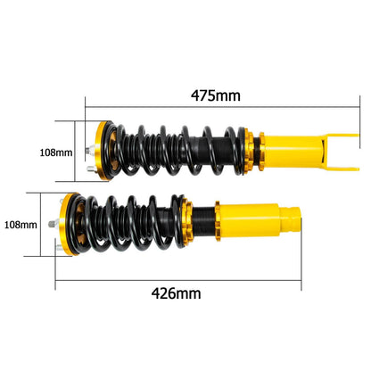 Solidspare 24 Level Damper Coilover fit 96-00 Honda Civic EJ EK EM Integra 94-01 Suspension