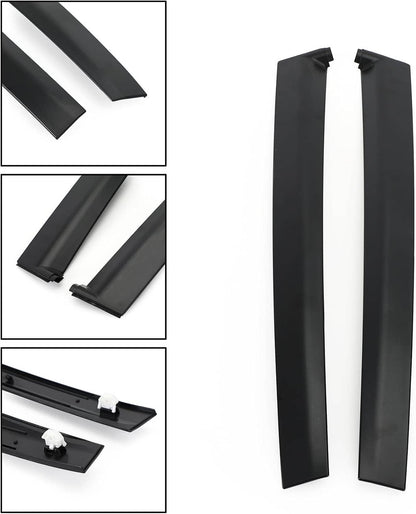 Solidspare LH & RH Door Garnish Trim Pillar Sash for 1992-1995 Honda Civic Coupe Hatchback