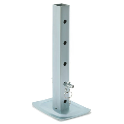 Solidspare 8000LBS For Square Jacks W/2" Square Tube Jack Stand Drop Leg W/5 Mounting Holes