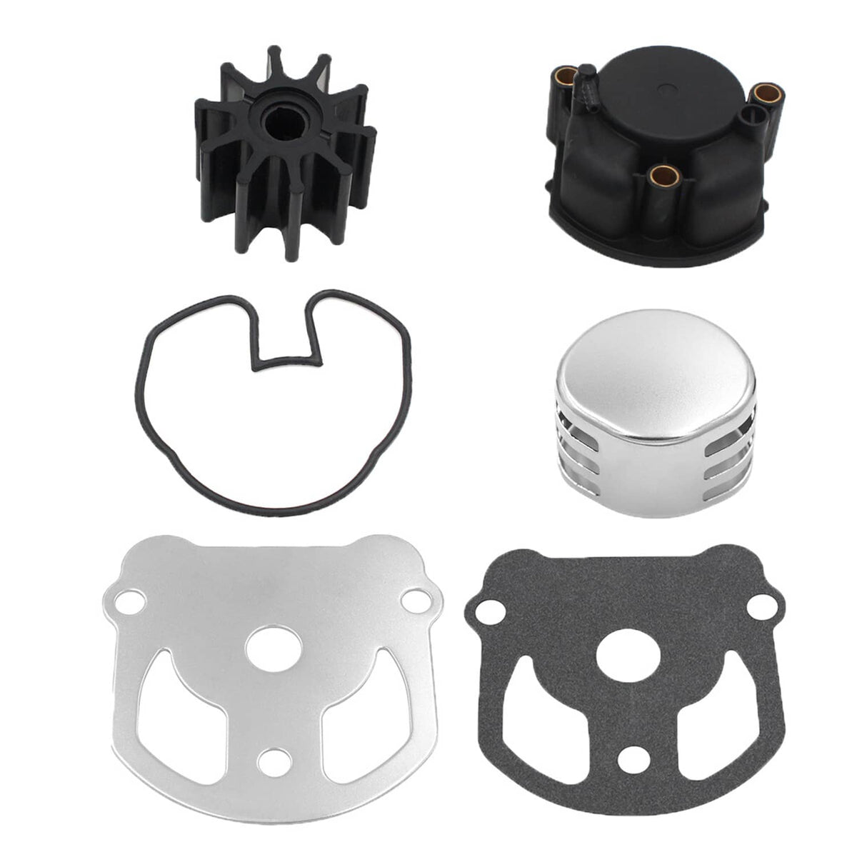 Solid Spare Water Pump Impeller Kit w/ Housing For OMC Cobra 1986-1993 984461 777128 983895